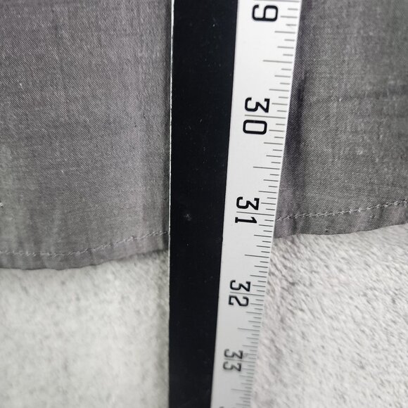 Mens Gray Ecko Unltd Shirt Long Sleeve Button Up Double Front Pockets Size 2XL - Picture 10 of 11